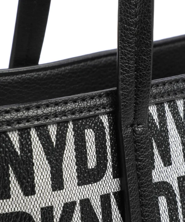 DKNY Milano Seventh Avenue Shopper Lederimitat schwarz – Bild 4