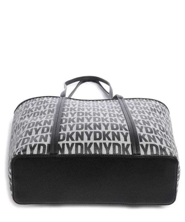 DKNY Milano Seventh Avenue Shopper Lederimitat schwarz – Bild 2