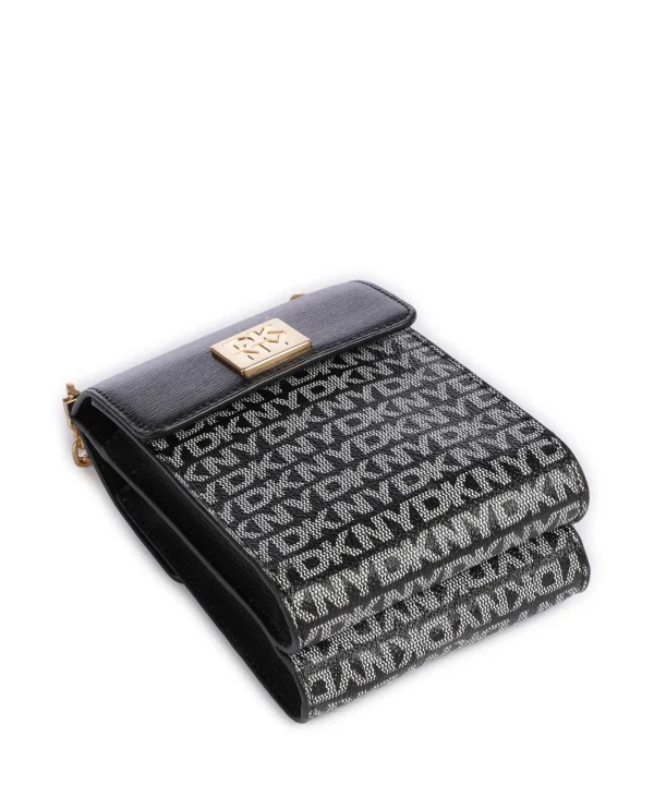 DKNY Mona Handytasche fein genarbtes Rindsleder schwarz – Bild 2