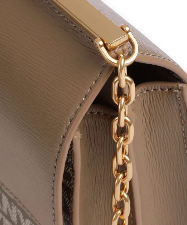 DKNY Mona Handytasche fein genarbtes Rindsleder hellbraun – Bild 2