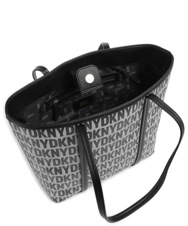 DKNY Milano Seventh Avenue Shopper Lederimitat schwarz – Bild 3