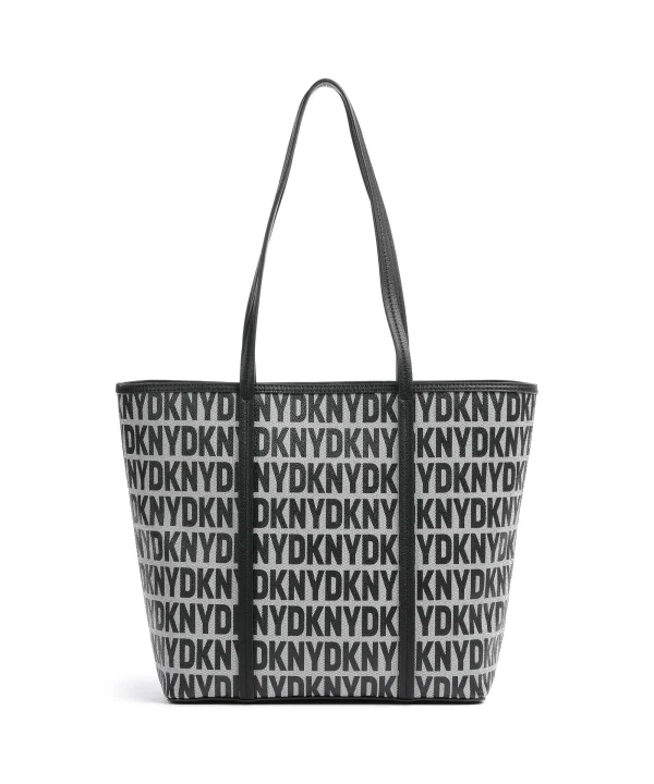 DKNY Milano Seventh Avenue Shopper Lederimitat schwarz – Bild 5